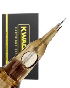Kwadron 25/11RLLT #8 Round Liner L-Taper – premium tattoo cartridge for thick, solid lines with perfect ink flow, available at Tattoo Cartridges Canada.