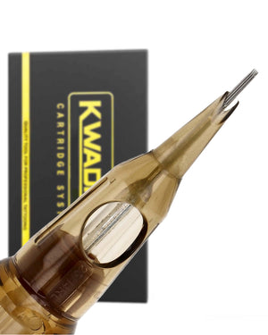 Kwadron 25/14RLLT #8 Round Liner L-Taper – high-performance tattoo cartridge for bold, powerful lines and maximum precision, available at Tattoo Cartridges Canada.