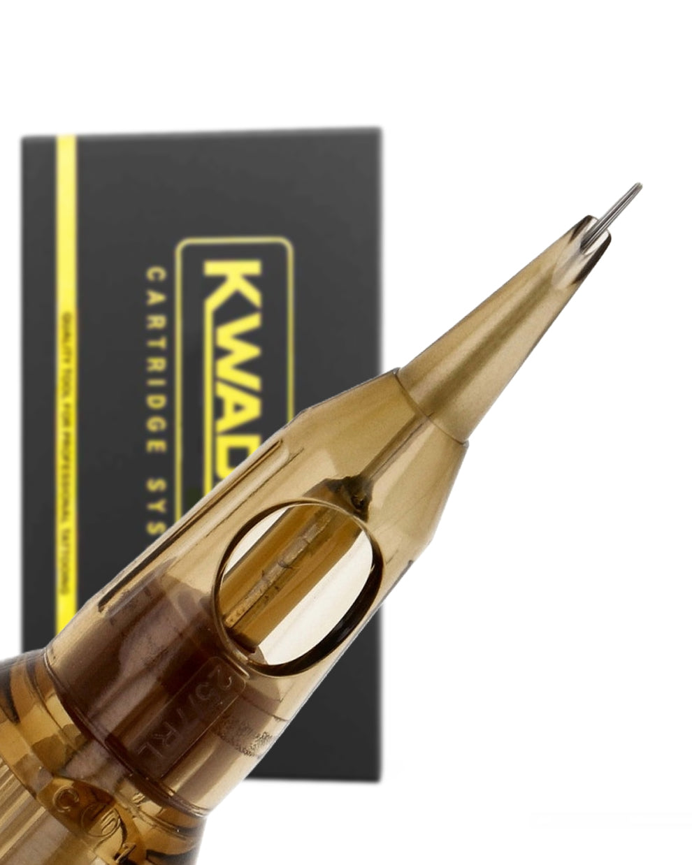 Kwadron 25/7RLLT #8 Round Liner L-Taper – premium tattoo cartridge for bold, clean lines and steady ink flow, available at Tattoo Cartridges Canada.