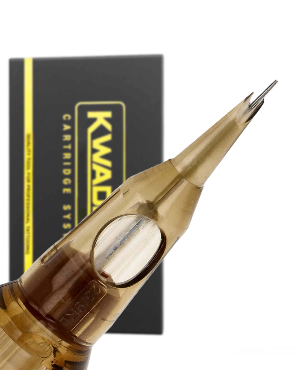 Kwadron 25/9RLLT #8 Round Liner L-Taper – professional tattoo cartridge for strong, consistent lines and smooth performance, available at Tattoo Cartridges Canada.