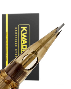 Kwadron 30/18RLLT #10 Round Liner L-Taper – professional large-size tattoo cartridge for strong, bold lines and smooth ink flow, available at Tattoo Cartridges Canada.