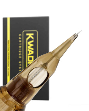 Kwadron 35/3RLLT #12 Round Liner L-Taper – precise tattoo cartridge for clean, fine lines and smooth control, available at Tattoo Cartridges Canada.