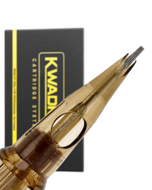Kwadron 35/18RLLT #12 Round Liner L-Taper – professional large-size tattoo cartridge for bold, defined lines and smooth ink flow, available at Tattoo Cartridges Canada.
